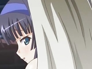 Excited Hentai Cutie Teasing Huge Penis