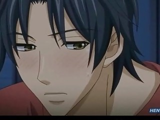 Handsome Hentai Man Hot Anal Jerked At Night