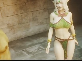 3D Busty Elf Analed By Scary Ogre!
