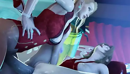 FF7, Futanari Scarlett Anal Creampie Aerith By Blackjr