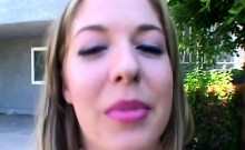 Petite Blonde Next Door Babe Anal Fucked By Two Huge Black