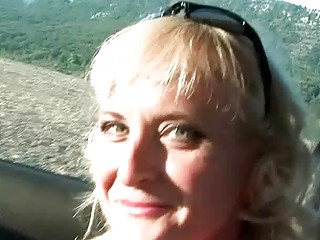 Hot Busty Grandma Enjoys Anal Sex Outdoor